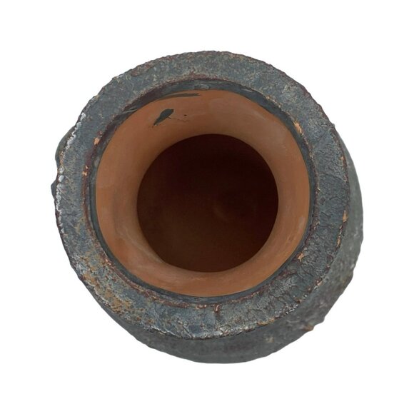 Dragonfly Tabletop Mini Chiminea Handmade Hand Painted Ceramic Tealight Holder - Picture 10 of 13